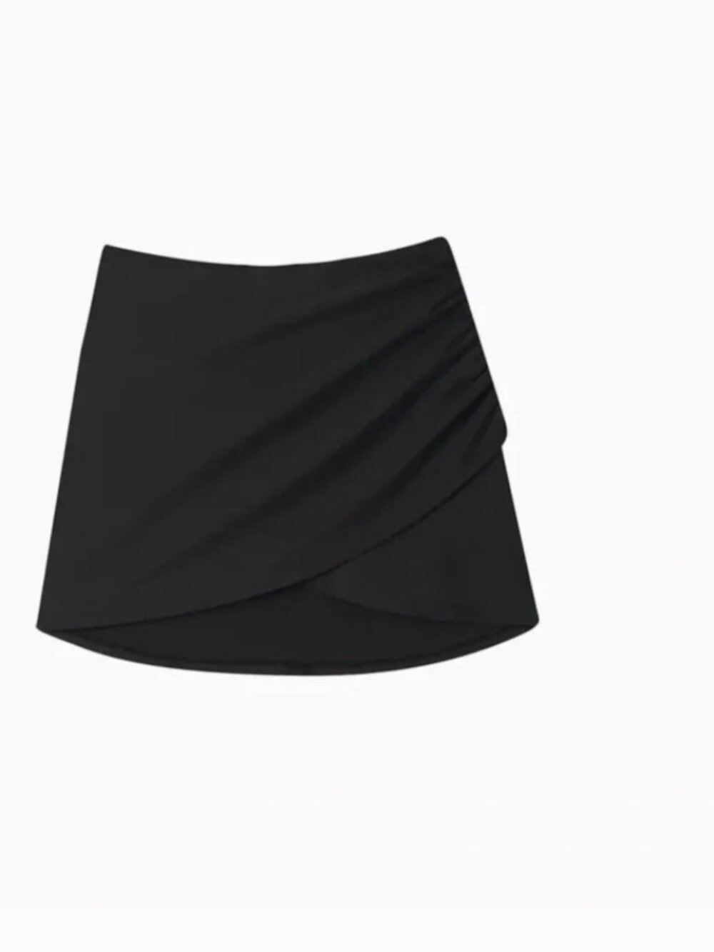 SummerSalt Black The Ruched Swim Skirt Women's Swim Skirt 1xl 1x